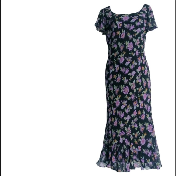 Chadwicks Dresses Silk Floral Dress Chadwicks Fully Lined Poshmark